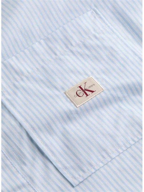 woven lab cropped shirt CALVIN KLEIN JEANS | J20J2250780K6
